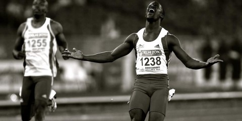 Leon Baptiste 200m Commonwealth Champion
